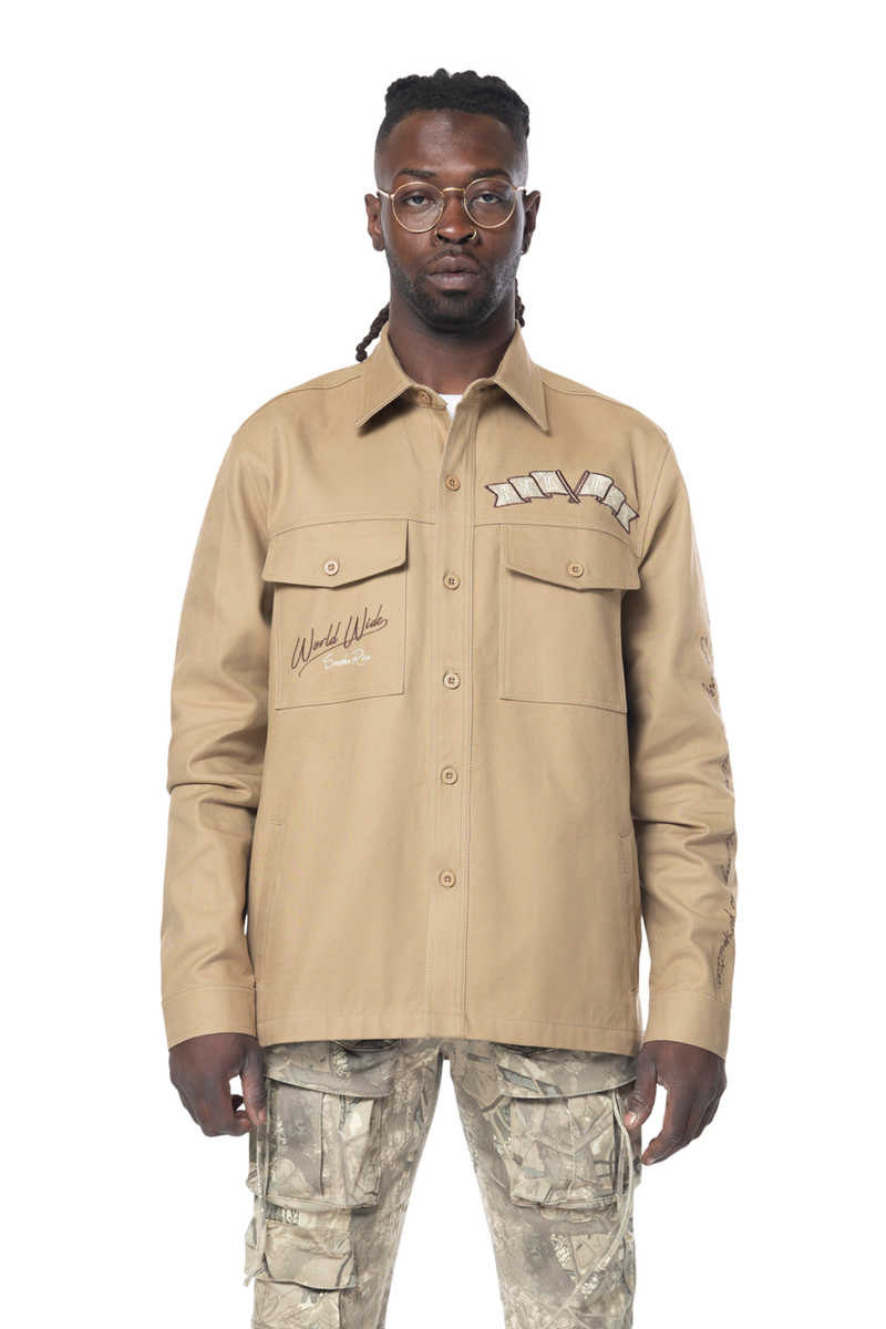 TREE CAMO PATCH OVERSHIRT