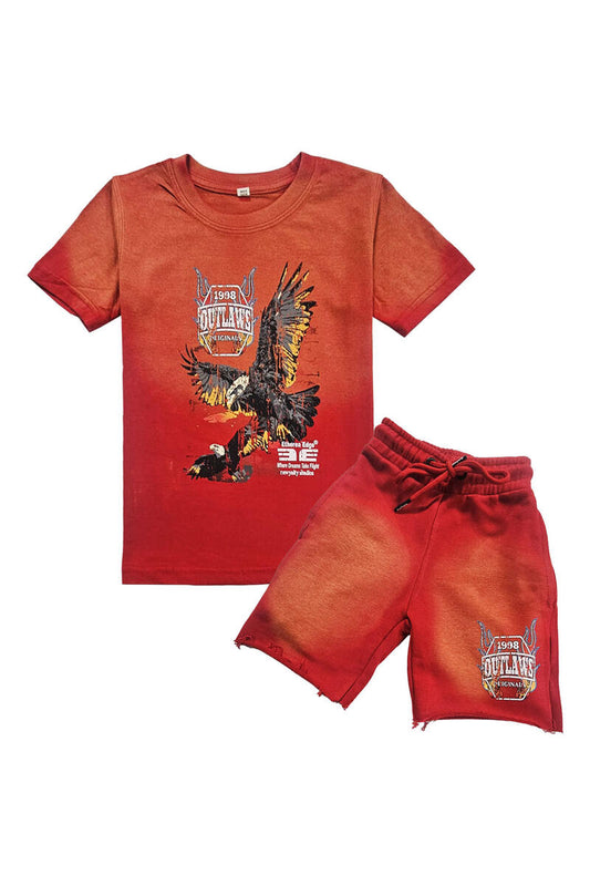 KIDS RAWYALTY OUTLAW SHORTSET