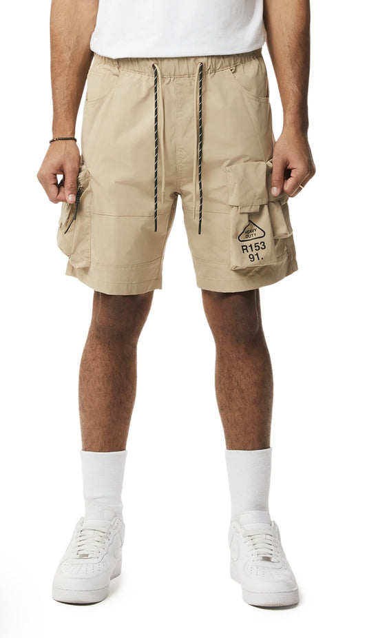 Utility Windbreaker Cargo Shorts