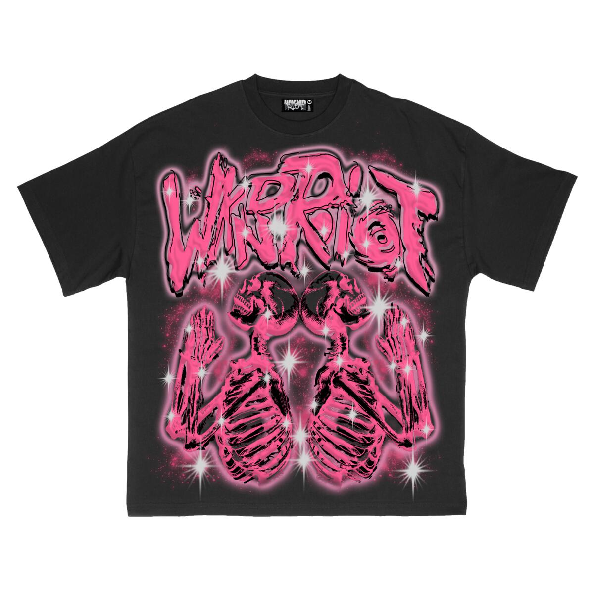 WKND RIOT SKELETON PRAYER T-SHIRT