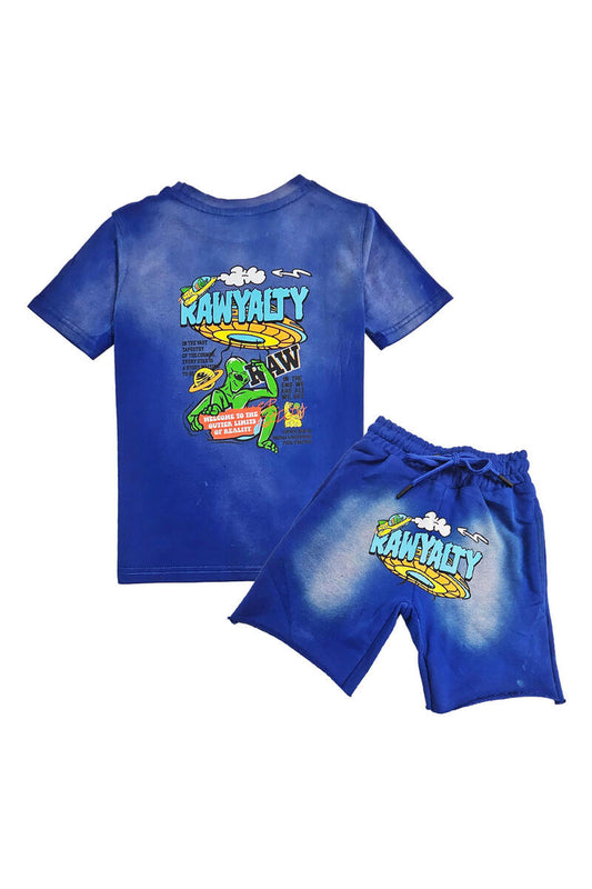 KIDS RAWYALTY SPACE SHORTSET